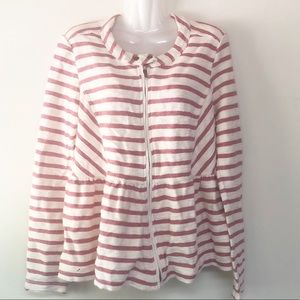 Free People peplum zip up jacket FF101